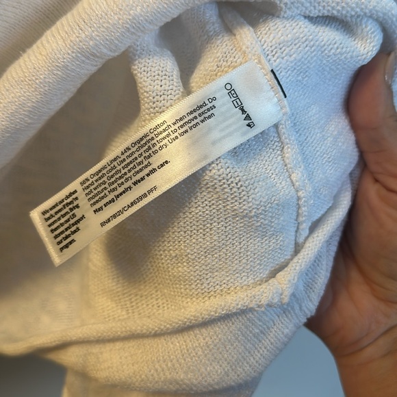 Eileen Fisher (L) linen knit hoodie - Picture 4 of 4